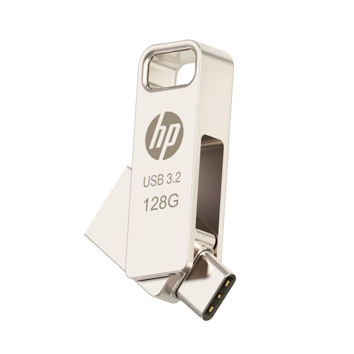Pendrive HP x206c 128GB USB Type-A / USB Type-C 3.2 Gen 2 (3.1 Gen 2) Prateado
