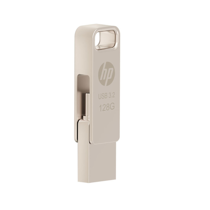 Pendrive HP x206c 128GB USB Type-A / USB Type-C 3.2 Gen 2 (3.1 Gen 2) Prateado