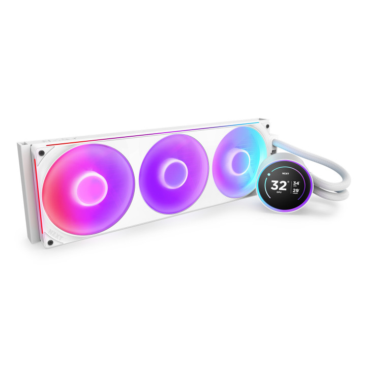 NZXT Kraken Elite 420 RGB Processador Refrigerador líquido all-in-one 14 cm Branco 1 unidade(s)