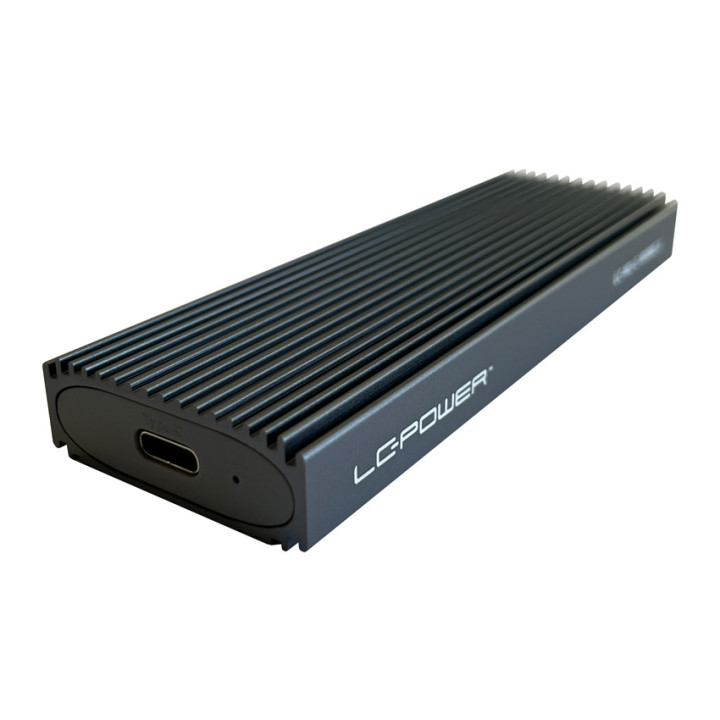 LC-Power LC-M2-C-NVME-3 Caixa para Discos Rígidos Compartimento SSD Preto M.2