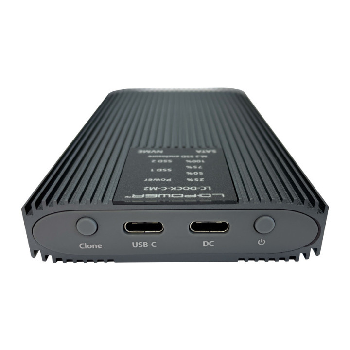 LC-Power LC-DOCK-C-M2 Caixa para Discos Rígidos Compartimento SSD Antracite M.2