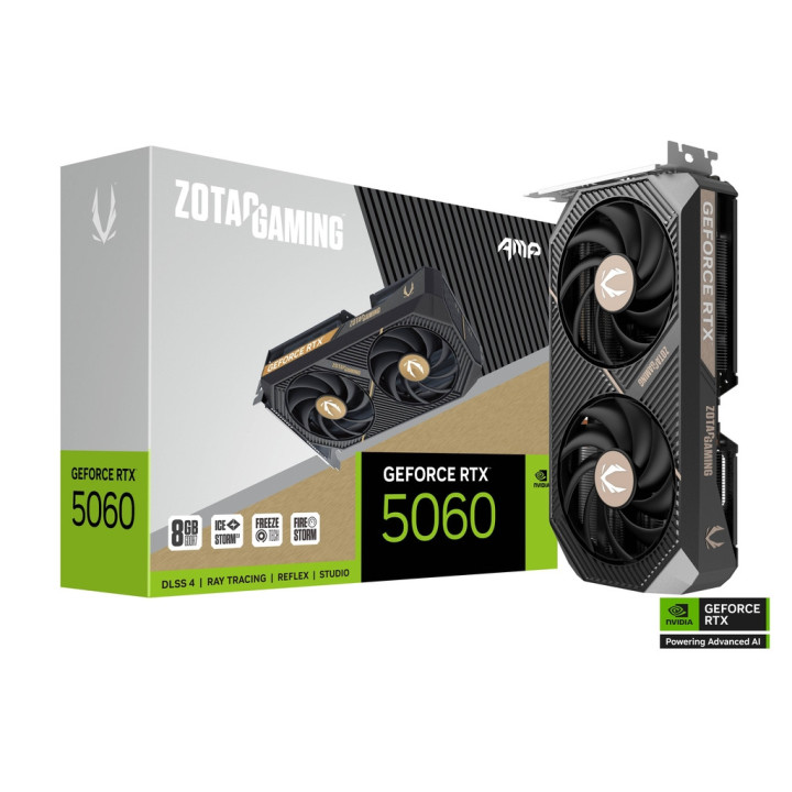 Gráfica Zotac GAMING GeForce RTX 5060 AMP NVIDIA 8 GB GDDR7