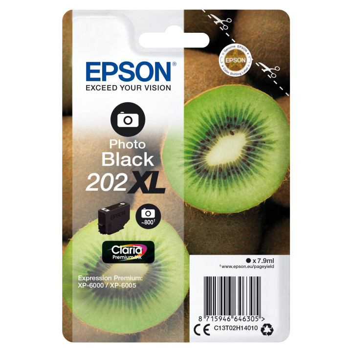 Epson Kiwi 202XL tinteiro 1 unidade(s) Original Rendimento alto (XL) Foto preto
