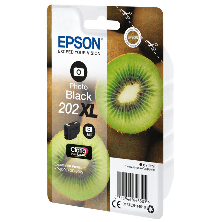Epson Kiwi 202XL tinteiro 1 unidade(s) Original Rendimento alto (XL) Foto preto