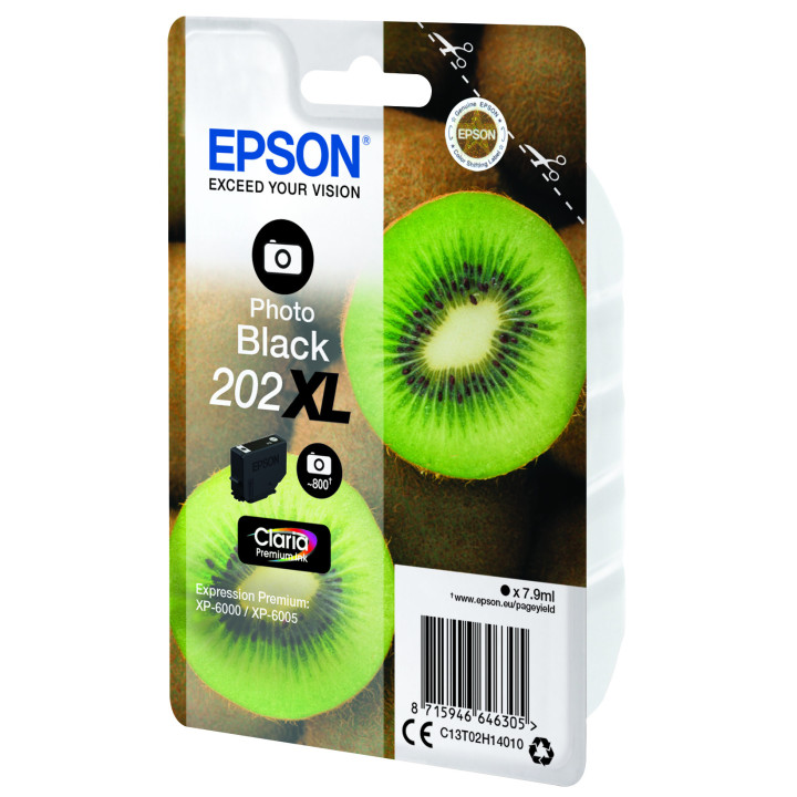 Epson Kiwi 202XL tinteiro 1 unidade(s) Original Rendimento alto (XL) Foto preto