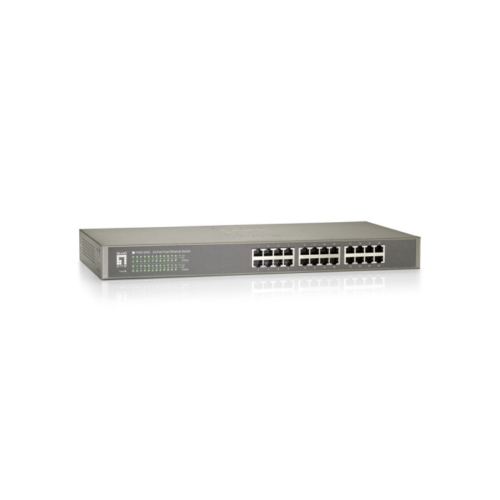 LevelOne FSW-2450 switch de rede Não-gerido Fast Ethernet (10 100) Preto
