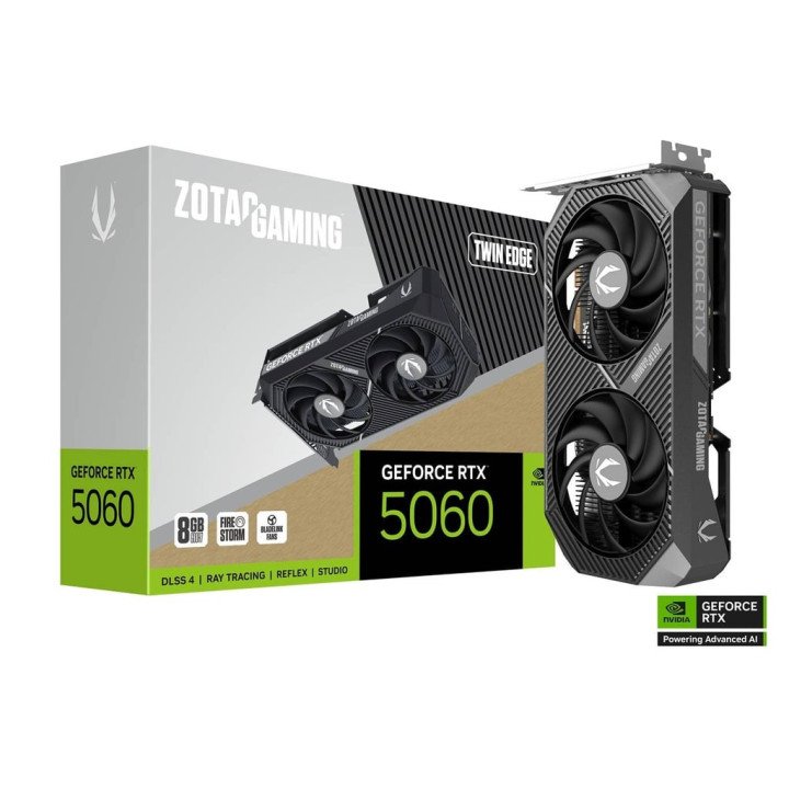 Gráfica Zotac GAMING GeForce RTX 5060 Twin Edge NVIDIA 8 GB GDDR7