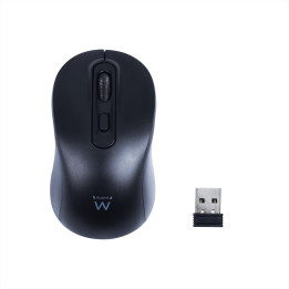 Ewent Rato sem fios 2.4GHz USB-A com botões silenciosos