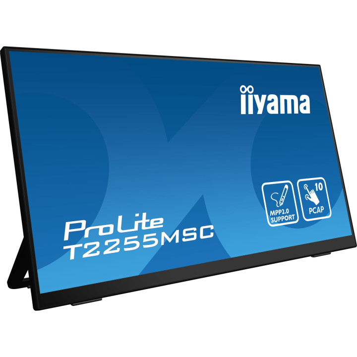 iiyama ProLite T2255MSC-B1 monitor de ecrã 54,6 cm (21.5") 1920 x 1080 pixels Full HD LCD Ecrã táctil Preto