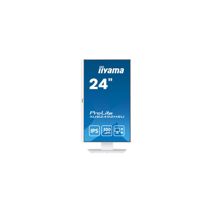 iiyama XUB2492HSU-W6 monitor de ecrã 60,5 cm (23.8") 1920 x 1080 pixels Full HD LED Branco