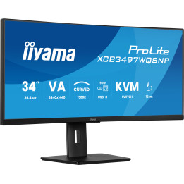 iiyama ProLite XCB3497WQSNP-B1 monitor de ecrã 86,4 cm (34") 3440 x 1440 pixels UltraWide Quad HD LED Preto