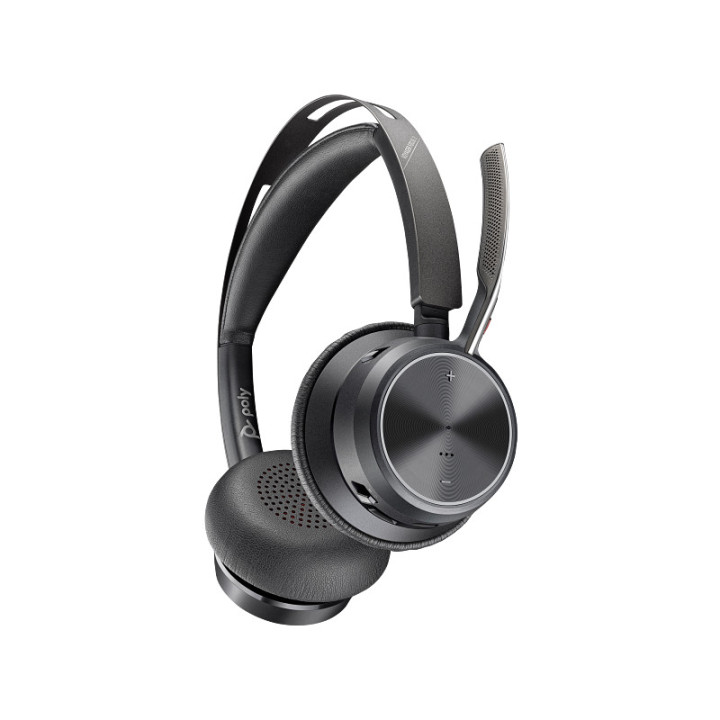 Headset Poly Voyager Focus 2 USB-C +USB-C/A Adapter +Charging Stand