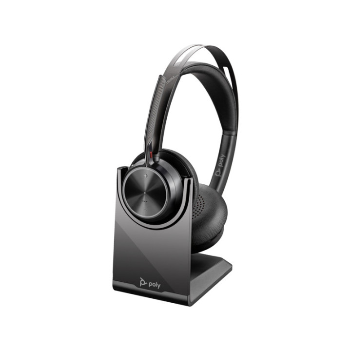 Headset Poly Voyager Focus 2 USB-C +USB-C/A Adapter +Charging Stand