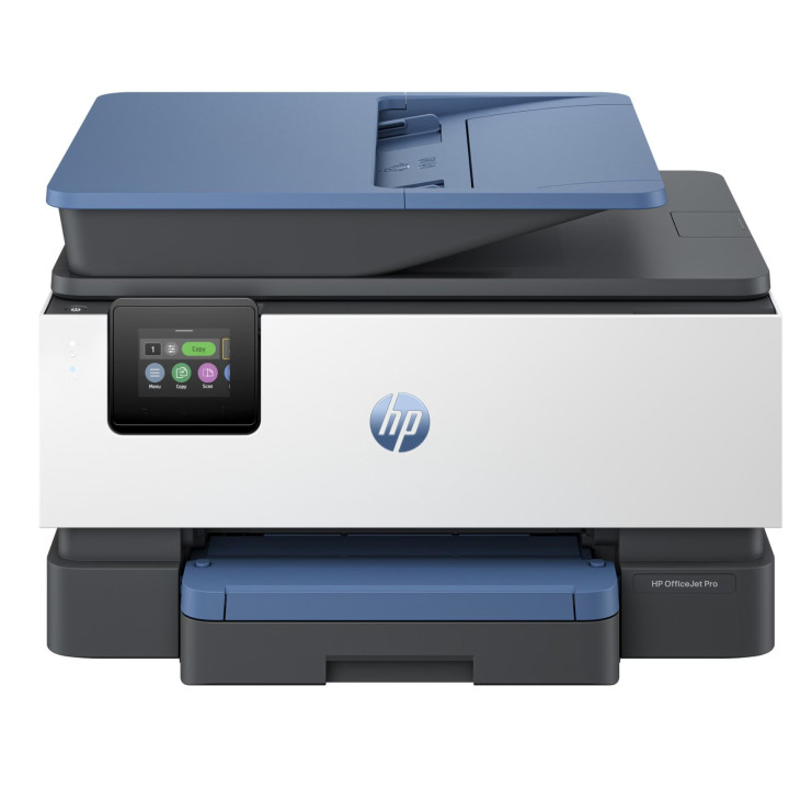 Impressora multifunções HP OfficeJet Pro 9125e Wireless frente e verso