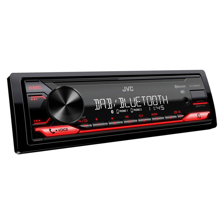 JVC KD-X282DBT recetor multimédia para automóvel Preto 200 W Bluetooth