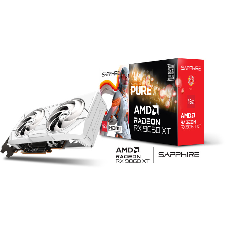 Gráfica Sapphire PURE AMD Radeon RX 9060 XT GPU 16 GB GDDR6