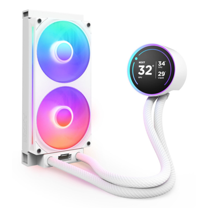 NZXT Kraken Elite 240 RGB Processador Refrigerador líquido all-in-one 12 cm Branco 1 unidade(s)