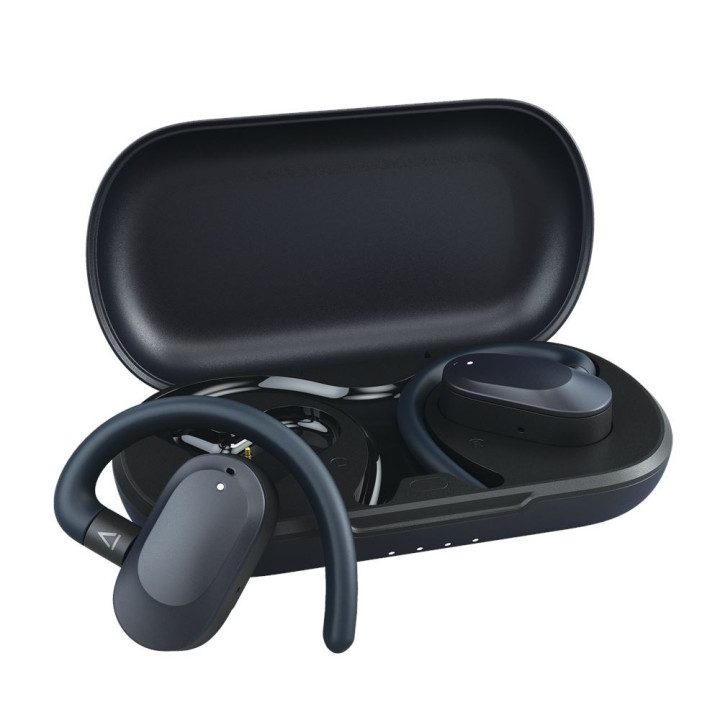 Creative Labs Outlier Go Auscultadores Sem fios Gancho de orelha Chamadas Música Desporto Dia-a-dia USB Type-C Bluetooth Azul