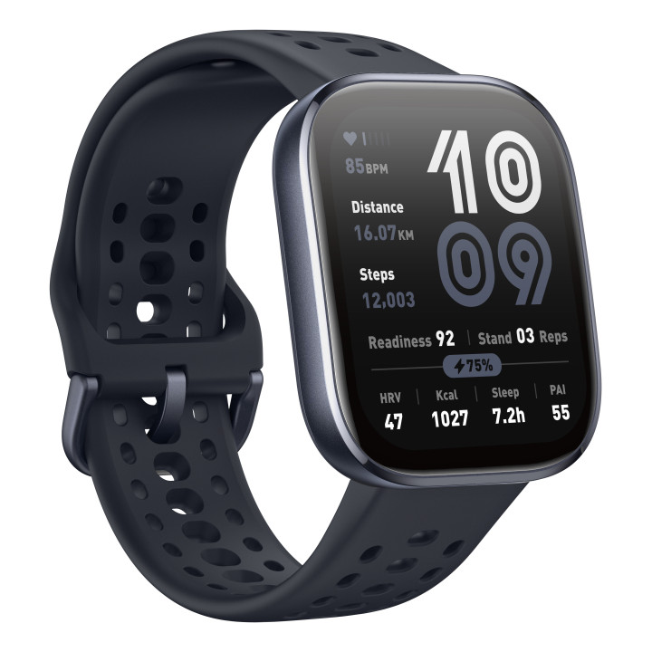 Amazfit Bip 6 Black 5 cm (1.97") AMOLED Digital 390 x 450 pixels Ecrã táctil Preto GPS