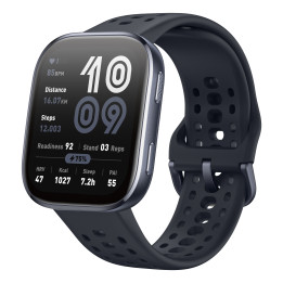 Amazfit Bip 6 Black 5 cm (1.97") AMOLED Digital 390 x 450 pixels Ecrã táctil Preto GPS