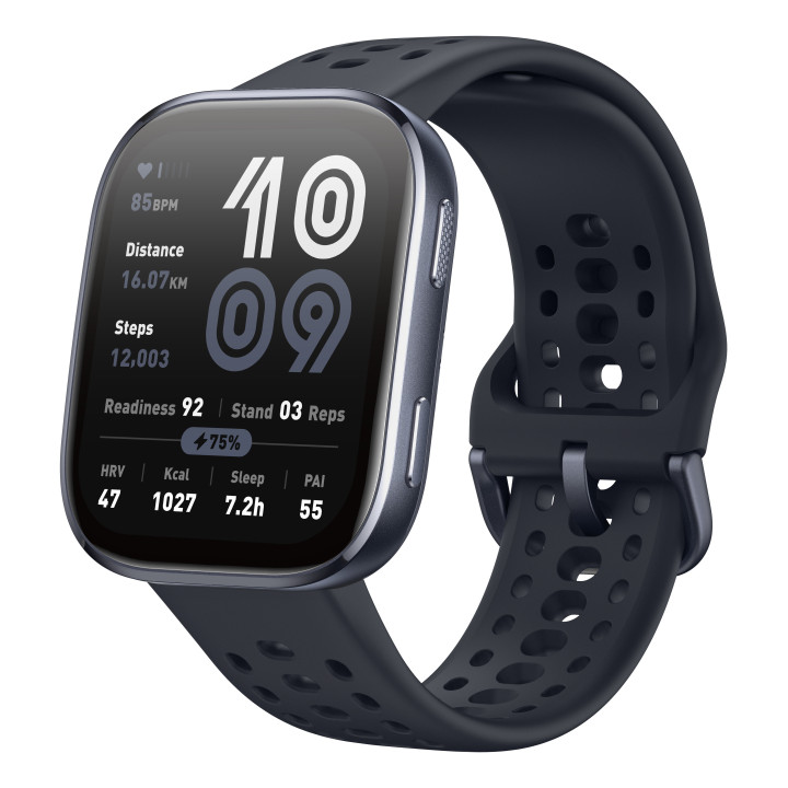 Amazfit Bip 6 Black 5 cm (1.97") AMOLED Digital 390 x 450 pixels Ecrã táctil Preto GPS
