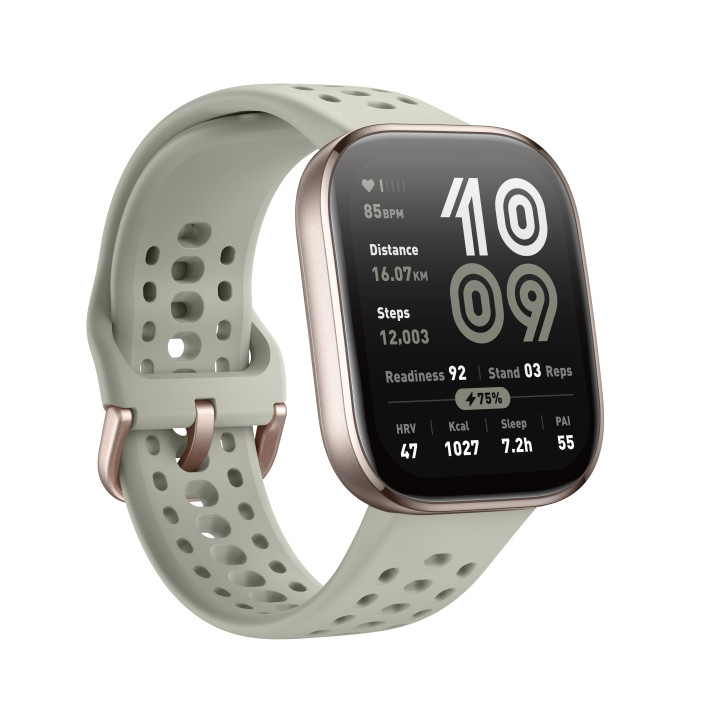 Amazfit Bip 6 Stone 5 cm (1.97") AMOLED Digital 390 x 450 pixels Ecrã táctil Dourado GPS