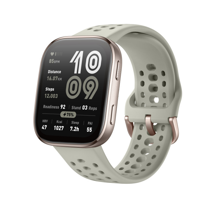 Amazfit Bip 6 Stone 5 cm (1.97") AMOLED Digital 390 x 450 pixels Ecrã táctil Dourado GPS