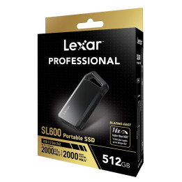 Disco Externo SSD Lexar Professional SL600 512 GB USB Type-C 3.2 Gen 2 (3.1 Gen 2) Preta