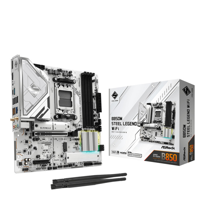 Asrock B850M Steel Legend WiFi AMD B850 Ranhura AM5 micro ATX