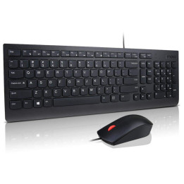 Teclado + Rato Lenovo Essential Wired Combo AI PT Preto