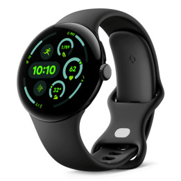 Google Pixel Watch 3 AMOLED 45 mm Digital Ecrã táctil 4G Preto Wi-Fi GPS