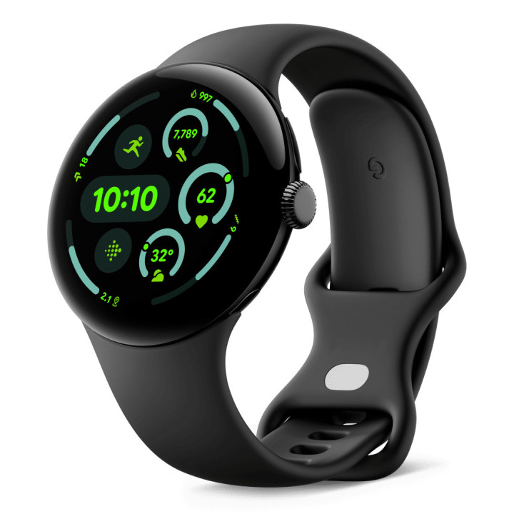 Google Pixel Watch 3 AMOLED 45 mm Digital Ecrã táctil 4G Preto Wi-Fi GPS