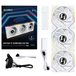 Lian Li 12RTLLCD1W3W Sistema de Arrefecimento de Computador Caixa de computador Ventoinha 12 cm Branco