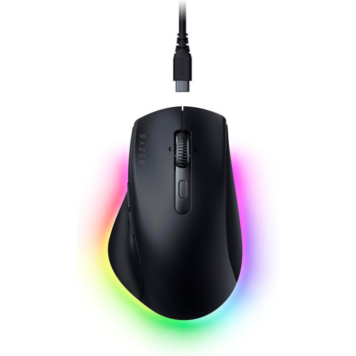 Rato Gaming Razer Pro Click V2 RF Wireless + Bluetooth + USB Type-C Ótico 30000 DPI Preto
