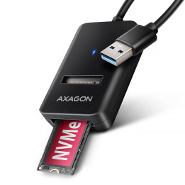 Adaptador AXAGON ADM2-AM USB-A 3.2 Gen2 - 1x NVMe/SATA SDD