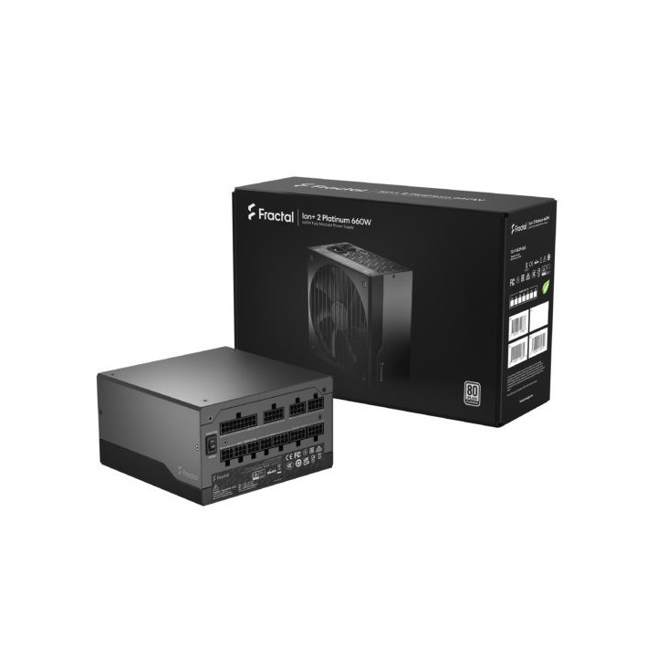 Fractal Design Ion+ 2 Platinum 660W fonte de alimentação 20+4 pin ATX ATX Preto