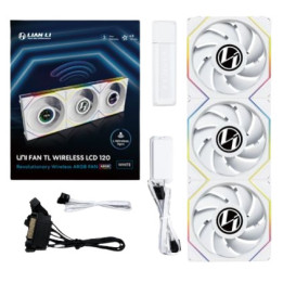 Lian Li 12TLLCD1W3W Sistema de Arrefecimento de Computador Caixa de computador Ventoinha 12 cm Branco