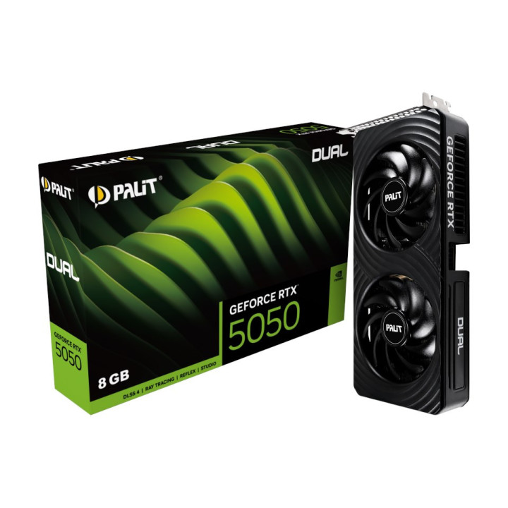 Gráfica Palit GeForce RTX 5050 Dual NVIDIA 8 GB GDDR6