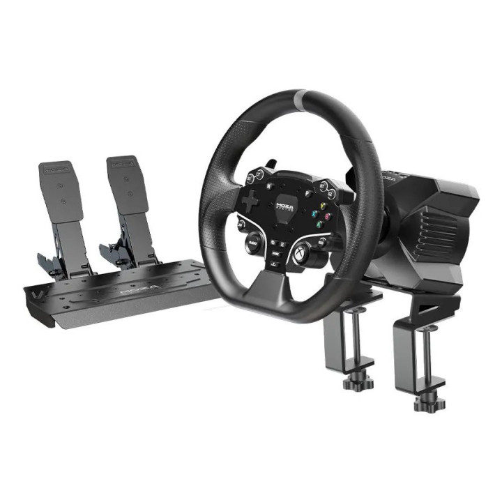 Moza Racing RS053 controlador de jogo Preto USB Volante + Pedais PC, Xbox One, Xbox Series S, Xbox Series X