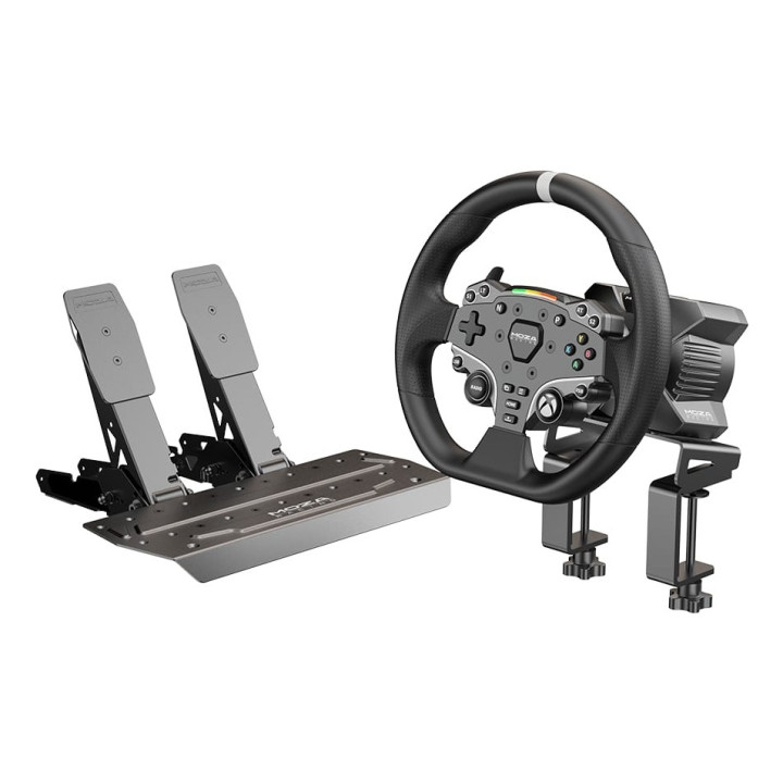 Moza Racing RS053 controlador de jogo Preto USB Volante + Pedais PC, Xbox One, Xbox Series S, Xbox Series X