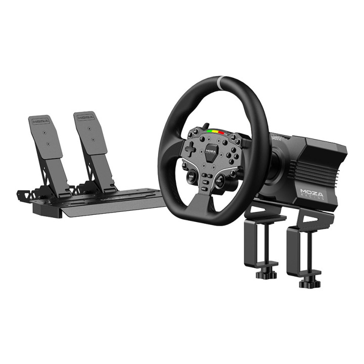 Moza Racing RS20 controlador de jogo Preto Volante + Pedais PC