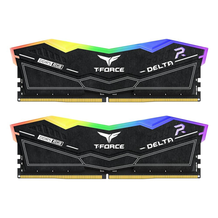 Memória Team Group T-FORCE DELTA RGB Black 32GB (2x16GB) DDR5 6000MHz