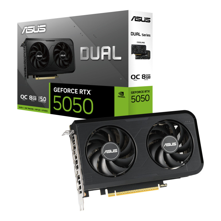 Gráfica ASUS Dual -RTX5050-O8G NVIDIA GeForce RTX 5050 8 GB GDDR6