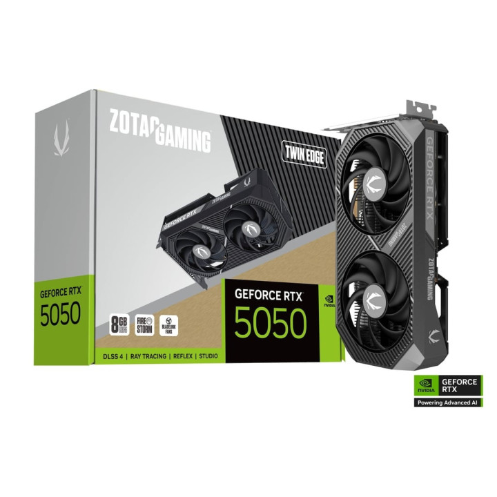 Gráfica Zotac GAMING GeForce RTX 5050 Twin Edge NVIDIA 8 GB GDDR6