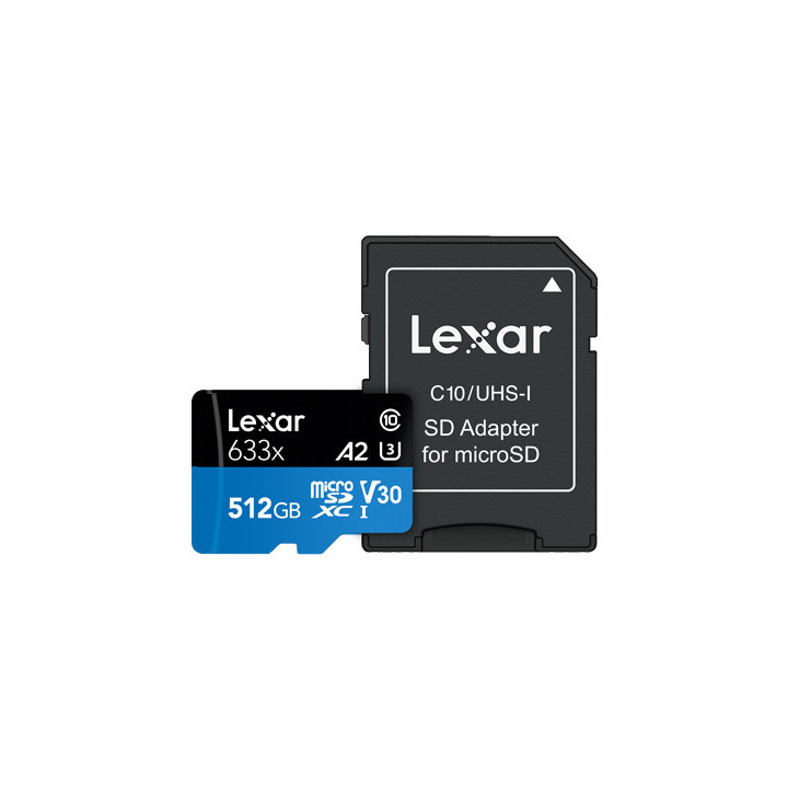 Lexar 633x 512 GB MicroSDXC UHS-I Classe 10