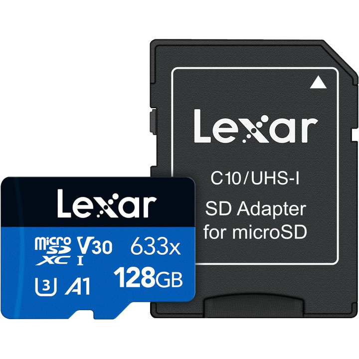 Cartão de memória Lexar 633x 128 GB MicroSDXC UHS-I Classe 10