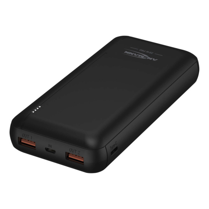 Ansmann PB320PD Polímero de lítio (LiPo) 20000 mAh Preto