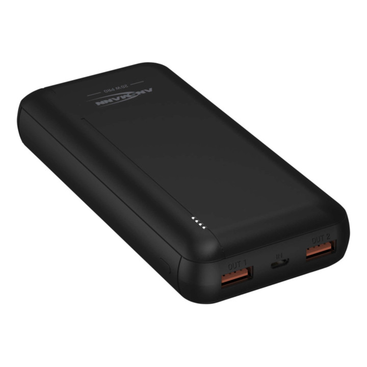 Ansmann PB320PD Polímero de lítio (LiPo) 20000 mAh Preto