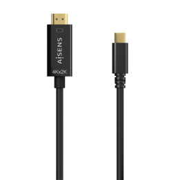 AISENS A109-0624 adaptador de cabo de vídeo 1,8 m USB Type-C HDMI Type A (Standard) Preto