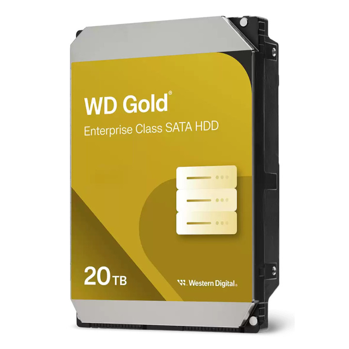 Western Digital Gold WD203KRYZ unidade de disco rígido 20 TB 7200 RPM 512 MB 3.5" SATA